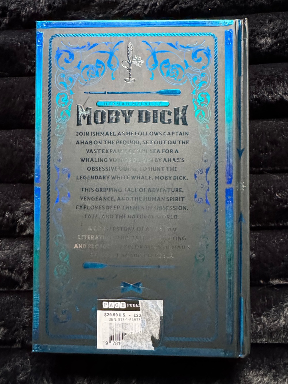 Moby-Dick Decorative Hardcover with Blue Foil Accents - Picture 2 of 3
